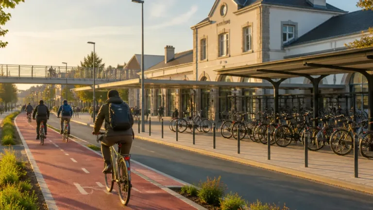 Châteaubourg (Ille‑et‑Vilaine) : 8,6 km de nouvelles liaisons cyclables inaugurés pour réduire la voiture