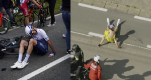 Van Aert et Froome demandent de limiter la vitesse car ils chutent facilement