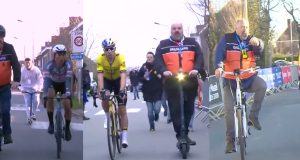 L’« homme du scooter » : il accompagne les cyclistes et est déjà une légende